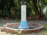 Alessandro Mendini, "Le colonne" 1993, 1931, painted ceramic and bronze fountain