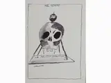 Neri Nannetti, Nel mondo la politica costruttiva! Composizione e Il Passatista!, 1890, three ink sketches on paper