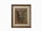 Flowers n a Vase by Mario Marcucci, 1910, oil on cardboard, offered Oct 2019