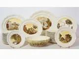 Michele Cascella, Ceramic Dishes Set, Società Ceramica Italiana Laveno, 1950