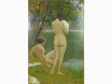 Carlo Passigli, The Bathers, 1881, oil on carboard