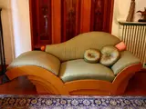 Hans Hollein, Sofa "Marilyn", Poltronova 1981, 1926, impiallacciato in radica di acero
