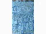 Baptistery by Silvio Loffredo, 1920, oil on panel, offered Oct 2019