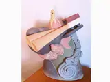 Attilio Antibo, Strumento votivo 1985, 1930, painted terracotta sculpture