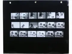 Eve Arnold, Provini dello shooting sul set di Misfits, 1961, 1912, vintage gelatin silver print