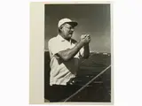 Alfred Eisenstaedt, Hemingway on a fishing boat, Cuba, 1955