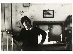 Giovane in chiaroscuro (Fiat 615) 1970 by Alessandro Becchetti, 1935, vintage gelatin silver print on baryta paper, offered Jun 2019