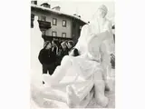 Mario De Biasi, Sculture di ghiaccio 1982, 1923, vintage gelatin silver print on resin coated paper