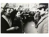 Toni Thorimbert, Manifestazione di femministe in Piazza Duomo, Milano 1976, vintage gelatin silver print on baryta paper