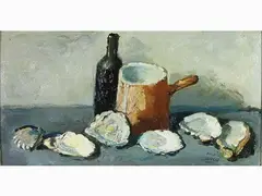 Oysters by Mario Bucci, 1903, oil on panel, offered Jun 2019