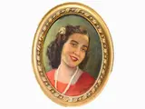Venusto Papini, Portrait of a Woman, 1899, oil on oval cardboard
