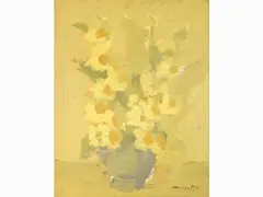 Flowers in a Vase by Franco Marzilli, 1932, oil on canvas, offered Jun 2019