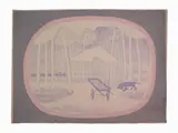 Giuseppe Viviani, Landscape with Dog 1963, 1898, lithograph