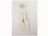 Bruno Cassinari, Female Nudes, 1912, two engravings