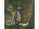 Seve Sospizio, Wooden Landscape with Figure 1948