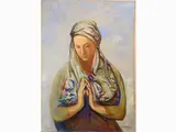 Renzo Crivelli, Praying Woman 1971, 1911, oil on canvas