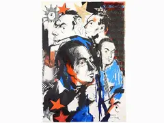Guttusiana 1967 by Rinaldo Burattin, 1914, mixed media and collage on cardboard, offered Jun 2019
