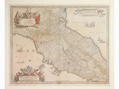 Jan Janssonius, The Papal States and Toscana, 1588, etching