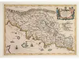 Jan Janssonius, Map of Tuscany, 1588, etching