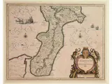 Willem Janszoon Blaeu, Map of Calabria 1640 ca, 1571, etching