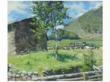 Achille Locatelli, Landscape, 1864, oil on panel