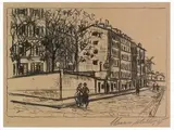 Maurice Utrillo, La Rue d'Orchampt 1924, 1833, lithograph