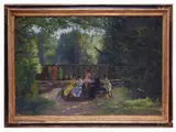 Vieri Torelli, Nel Parco 1920, 1873, oil on canvas