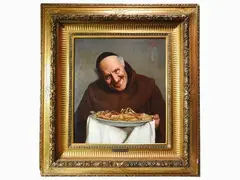 Portrait of a Monk 1889 by Claudio Rinaldi, 1852, oil on canvas, offered May 2019