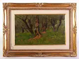 Augusto Rey, Wooden Landscape, 1837, oil on panel