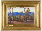 Ferdinando Paolieri, Tuscan Landscape 1927, 1878, oil on panel