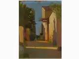 Antonio Mario Aspettati, View of a Town, 1880, oil on cardboard