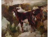 Ernesto Quarti Marchiò, Grazing Goat, 1907, oil on cardboard