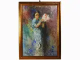 Plinio Nomellini, Female figure 1942, 1866, watercolour on cardboard