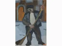 Figure by Renzo Grazzini, 1912, oil on faesite, offered May 2019
