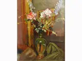Still Life with Flowers by Valentino Ghiglia, 1903, oil on cardboard, offered May 2019