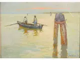 Carlo Passigli, Seascape, 1881, oil on cardboard