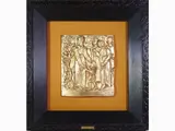 Pericle Fazzini, Gesù tra i fanciulli, 1913, golden plated silver relief