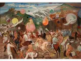 Mario Cortiello, Allogorical Scene, 1907, oil on canvas
