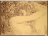 Carlo Levi, Lovers, 1902, pastel on paper laid on canvas