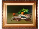 Still Life with Fish by Riccardo Tommaso Ferroni, 1934, oil on canvas, offered May 2019