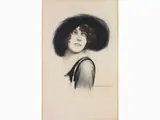 Nino Nanni, Portrait of a Woman, 1888, mixed media on paper laid on cardboard