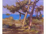 Ruscan Seascape by Ludovico Tommasi, 1866, oil on cardboard, offered Mar 2019