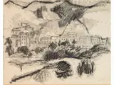 Dino Caponi, Tuscan Landscape 1959