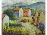 Oreste Zuccoli, Country Landscape, 1889, oil on canvas