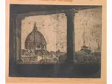 Rodolfo Marma, View of Florence 1948, 1923, etching
