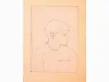 Anna Romano, Studies for Architectural Landscapes and Portraits, 1912, collection of charcoal and pencil sketches on paper
