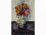 Flowers in Vase by Enzo Pregno, 1898, oil on canvas, offered Mar 2019