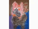 Eugenio Pardini, Mother and Son, 1912, sgraffito on panel