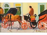 Rodolfo Marma, Carrozzella, 1971, oil