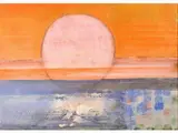 Bruno Saetti, Landscape with Sun, 1902, tempera on paper